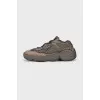 Замшевые кроссовки Yeezy 500