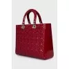 Сумка з лакової шкіри Lady Dior
