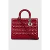 Сумка з лакової шкіри Lady Dior