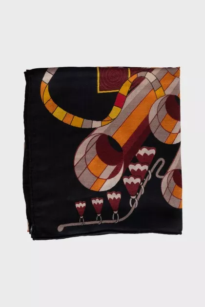 Point D'Orgue Wool and Silk Scarf