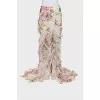 Silk Maxi Skirt with Ruffles