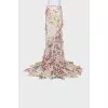 Silk Maxi Skirt with Ruffles