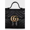 Кожаная сэтчел GG Marmont