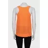 Straight-cut silk top