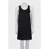 Black dress with brand logo