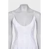 Fitted dress with thin straps
