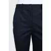 Cropped trousers with pockets