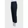 Cropped trousers with pockets