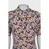 Floral Print Dress with Buttons