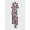 Floral Print Dress with Buttons