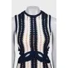 Knitted dress with slits on the sides