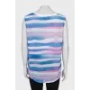 Straight cut T-shirt with tag
