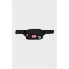 Men's belt bag with patches