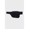 Men's belt bag with patches