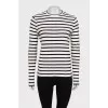Longsleeve in black and white stripes