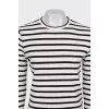 Longsleeve in black and white stripes