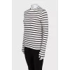 Longsleeve in black and white stripes