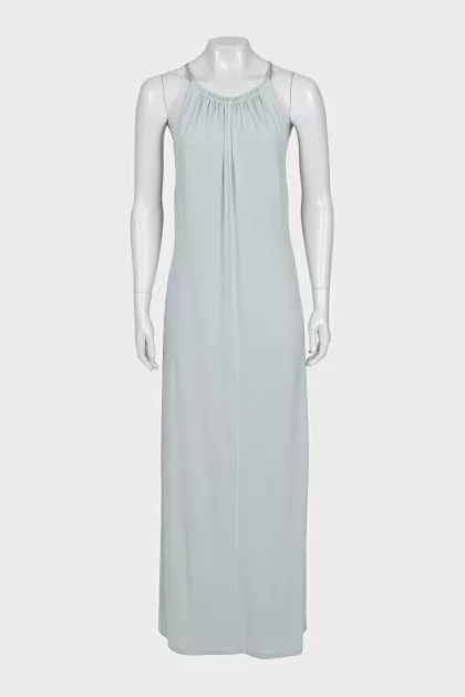 Green dress with straps