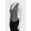 Fitted vest with buttons