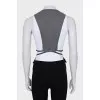 Fitted vest with buttons