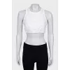 Crop top with buttons