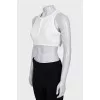 Crop top with buttons