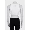 Crop top with buttons