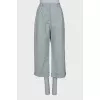 Straight trousers in green
