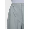 Straight trousers in green
