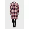 Checkered button down cardigan