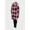 Checkered button down cardigan