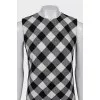 Checkered mini dress