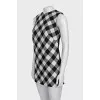 Checkered mini dress