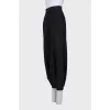 Black wool trousers