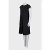 Black dress with pleats