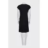Black dress with pleats