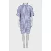 Striped shirt dress