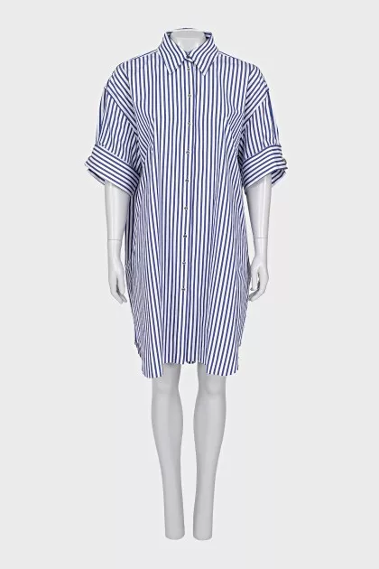 Striped shirt dress