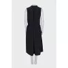 Sleeveless  silk dress with neckline