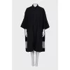 Oversized dress with buttons