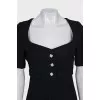 Jumpsuit with trousers with accent buttons