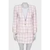 Two-tone skirt suit
