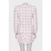 Two-tone skirt suit