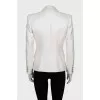 White jacket with silver button