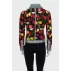 Floral Print Combination Jacket