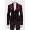 Velvet fitted jacket
