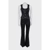 Trouser suit with a vest