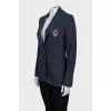 Jacket with embroidered logo