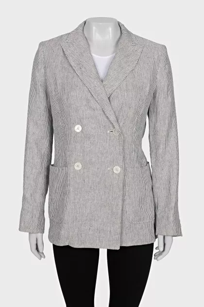 Pinstripe Blazer