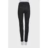 Grey embossed jeans